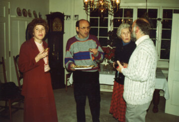 Aaron Hamburger and Pat Liberman at center, Russians Visit, ACSM00181.