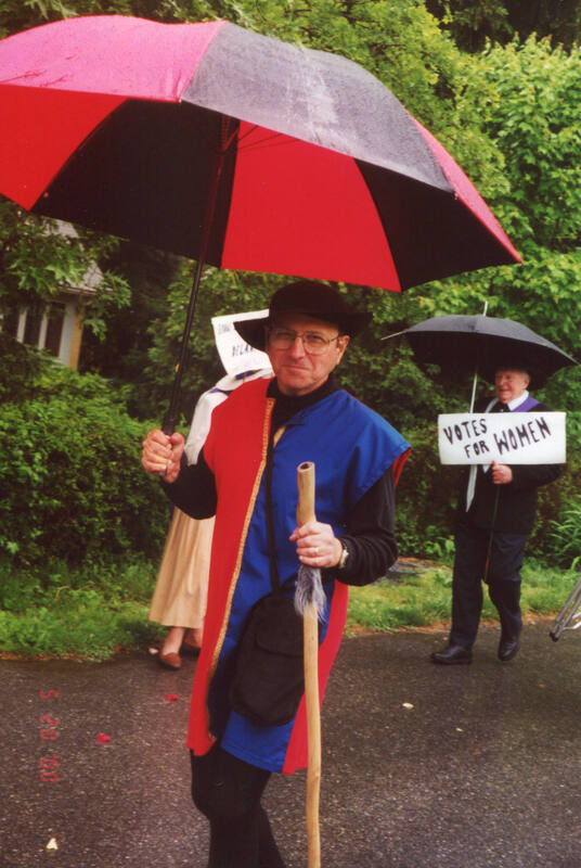 Aaron Hamburger, the parking czar, Arden Centennial Pageant, ACSM02826.