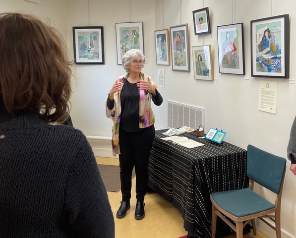 The artist, Annette Hearing, presents.