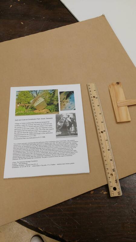 Voila! It's ready to be put into the exhibition! And that’s a little look into all the things we do to bring you the wonderful exhibitions here at the Arden Craft Shop Museum!
Written by Abby Harting